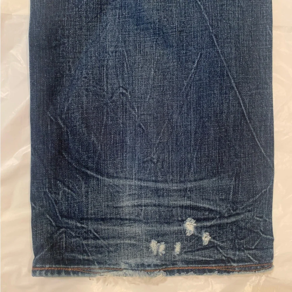 Banana Republic Straight Med Wash Men's Destroyed Jeans Size 40x36